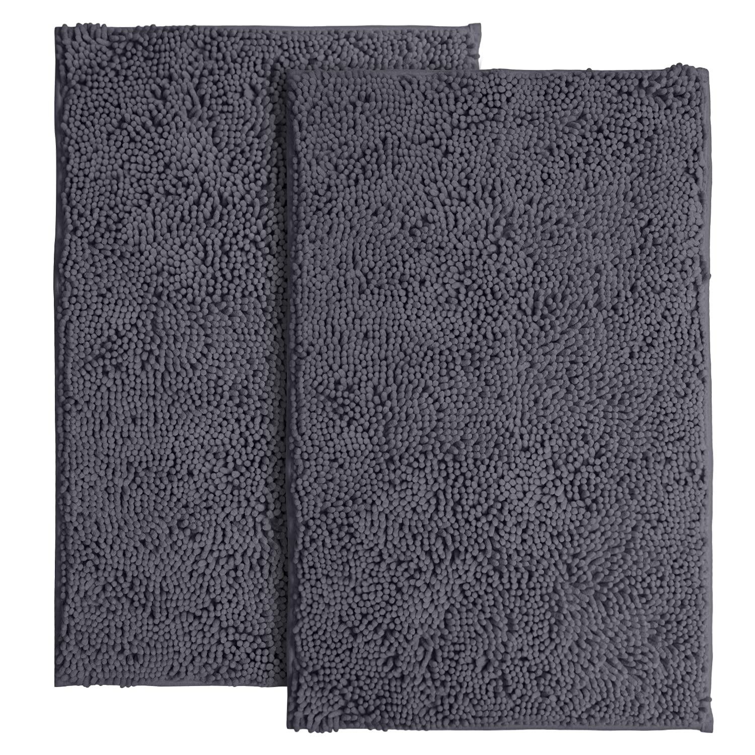 Luxurux Bathroom Rug Mat Set-Extra-Soft Plush Bath Mat Shower Bathroom Rugs 16 X 24 Inch Set,1'' Chenille Microfiber Material, S